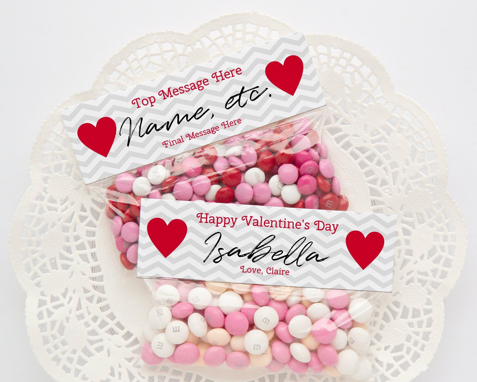 Valentine's Day Bag Toppers - Printable Digital Download by Greengate Images