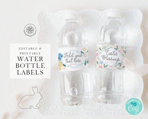 Easter Water Bottle Label 