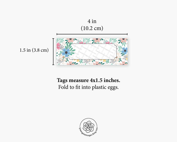 Easter Egg Message Slips. PRINTABLE tags to go in plastic Easter eggs. Edit in Adobe Reader. Easter treasure hunt clues plastic egg fillers