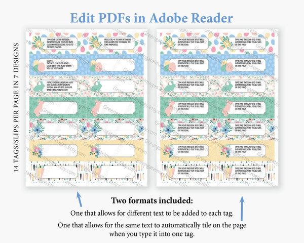 Easter Egg Message Slips – Greengate Images