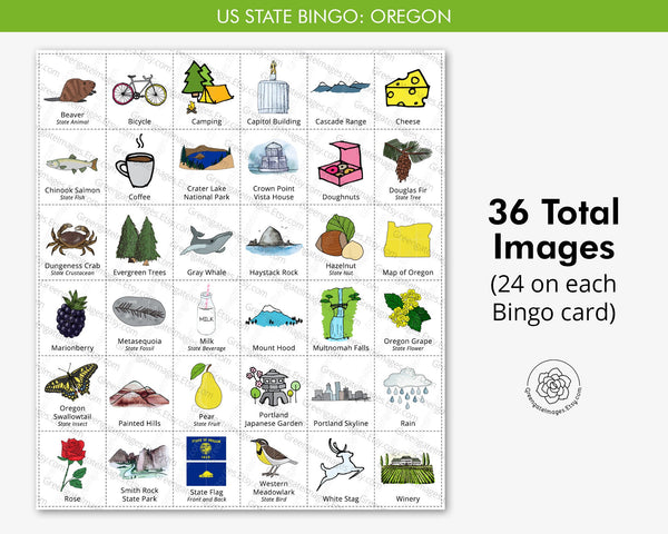 Oregon Bingo