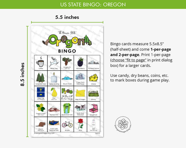 Oregon Bingo