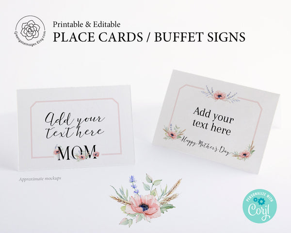 Mother's Day Place Cards 