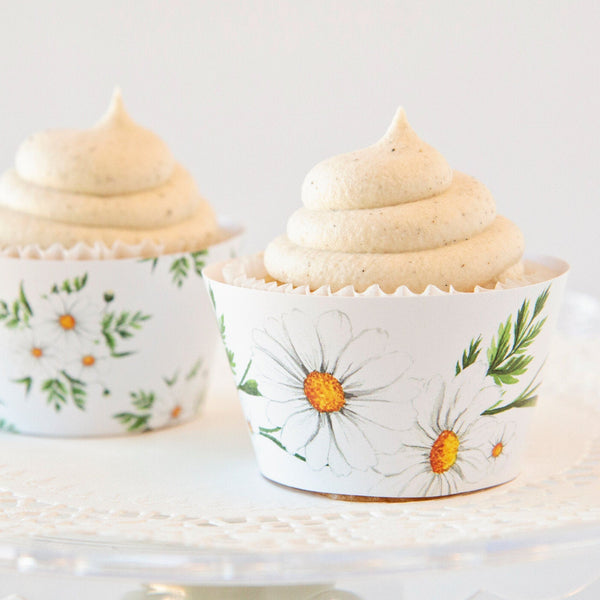 Daisy Cupcake Wrappers - Printable Digital Download by Greengate Images