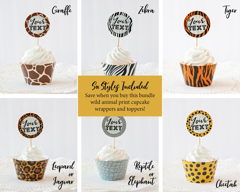 Animal Print Cupcake Wrappers + Toppers - Bundle – Greengate Images animal-print-cupcake-wrappers-toppers-bundle-greengate-images