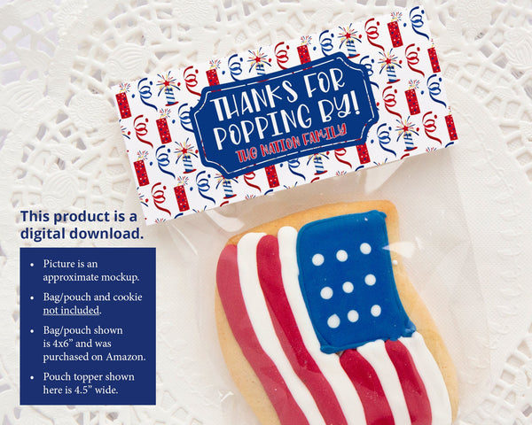 4th of July Cookie Tag 