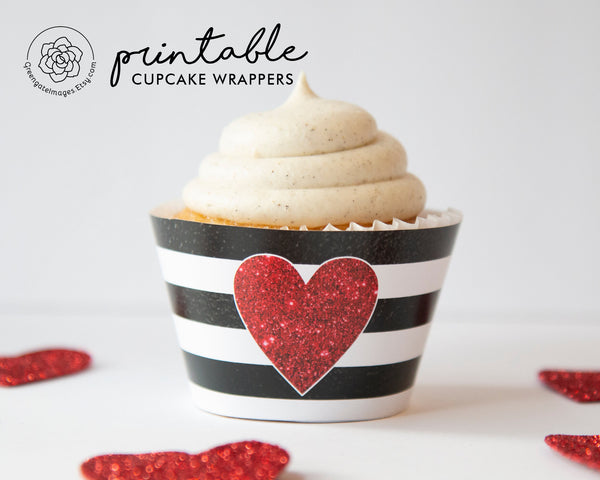 Heart Cupcake Wrappers 