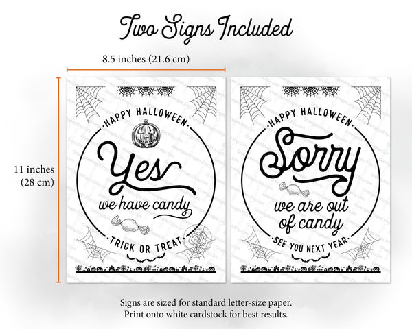 Trick or Treat Signs 