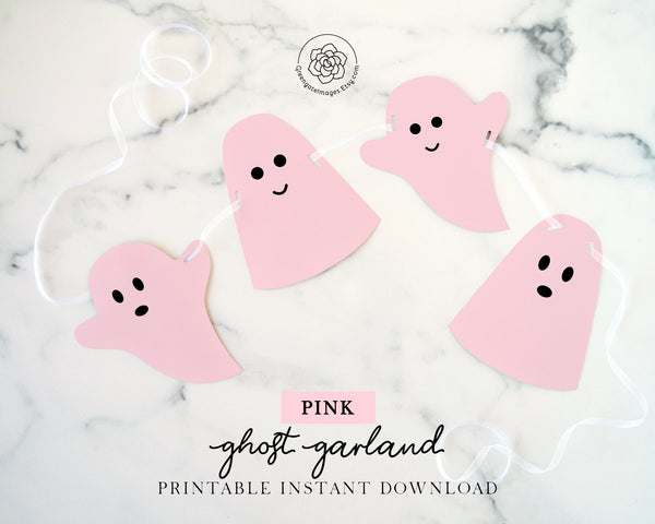 Pink Ghost Garland 