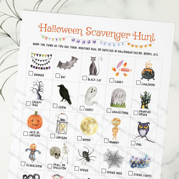 Halloween Scavenger Hunt 