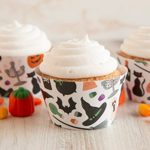 Witchy Halloween Cupcake Wrappers 