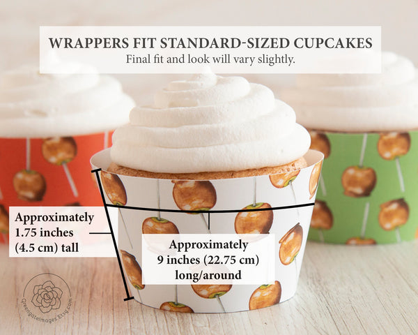 Caramel Apple Cupcake Wrappers 