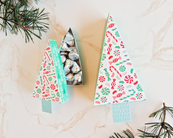 Christmas Tree Gift Box - Peppermint Candy