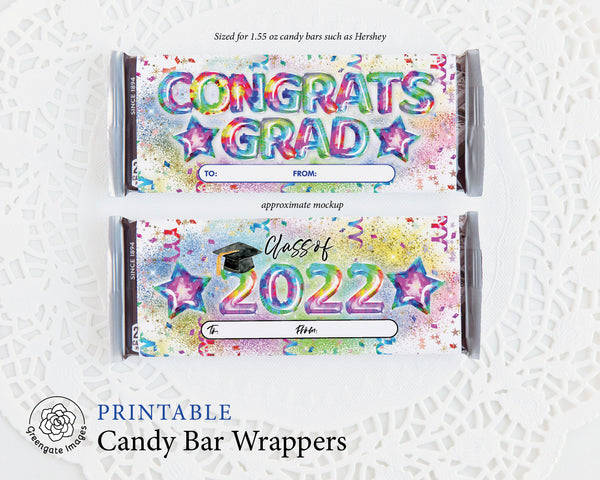Graduation Candy Bar Wrapper Set 