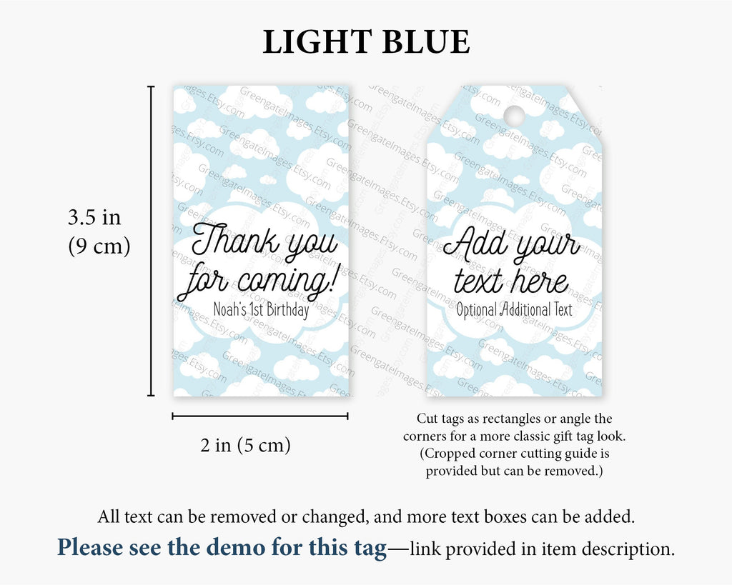 Light Blue Cloud Gift Tags – Greengate Images light-blue-cloud-gift-tags-greengate-images