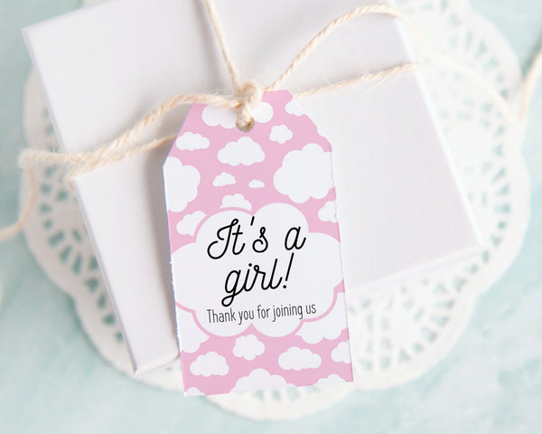 Light Pink Cloud Gift Tags 