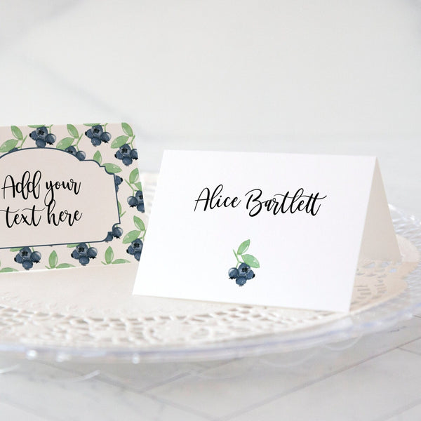Blueberry Buffet Signs / Place Cards 