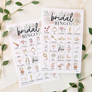 Bridal Bingo - 50 or 100 cards - Greengate Images