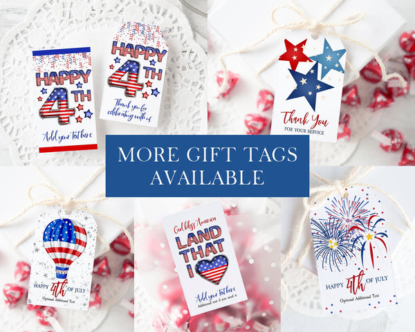 Happy 4th Gift Tag 