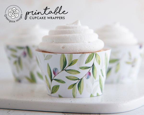 Olive Branch Cupcake Wrappers 