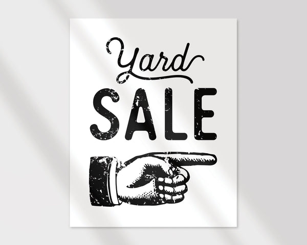 8.5x11" Yard Sale Signs 