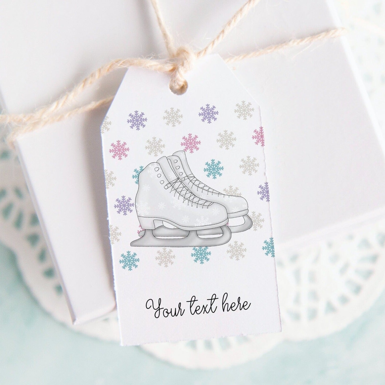 Ice Skate Gift Tag – Greengate Images