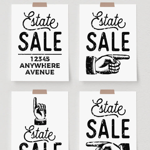 8.5x11" Estate Sale Signs 