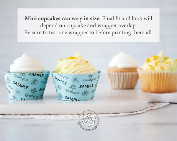 MINI Terracotta Pot Cupcake Wrapper - PRINTABLE pdf, flower pot, spring baby shower, cupcake ideas, birthday plant cupcakes