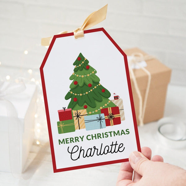 Jumbo Gift Tag - Christmas Tree – Greengate Images jumbo-gift-tag-christmas-tree-greengate-images
