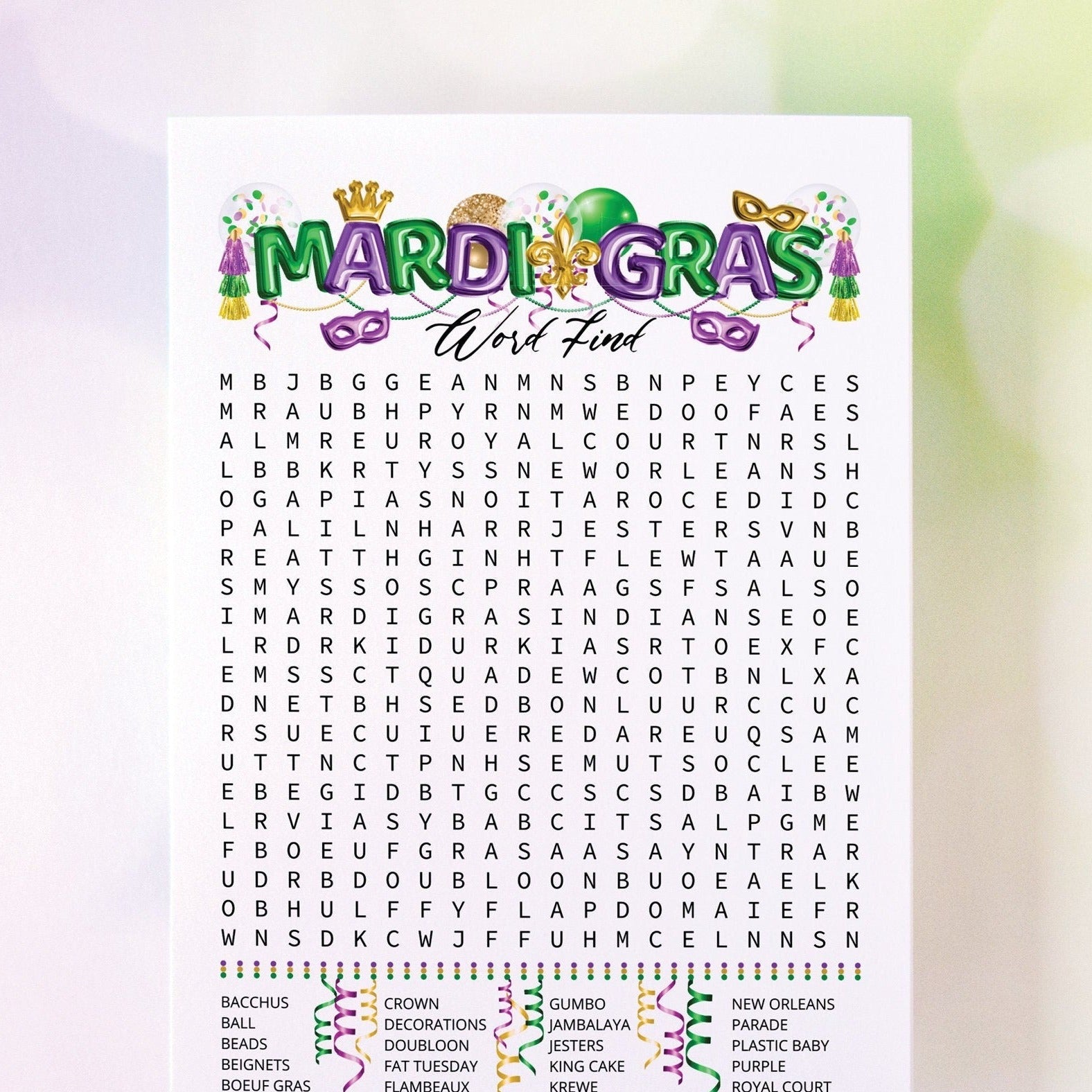 Mardi Gras Word Search – Greengate Images mardi-gras-word-search-greengate-images