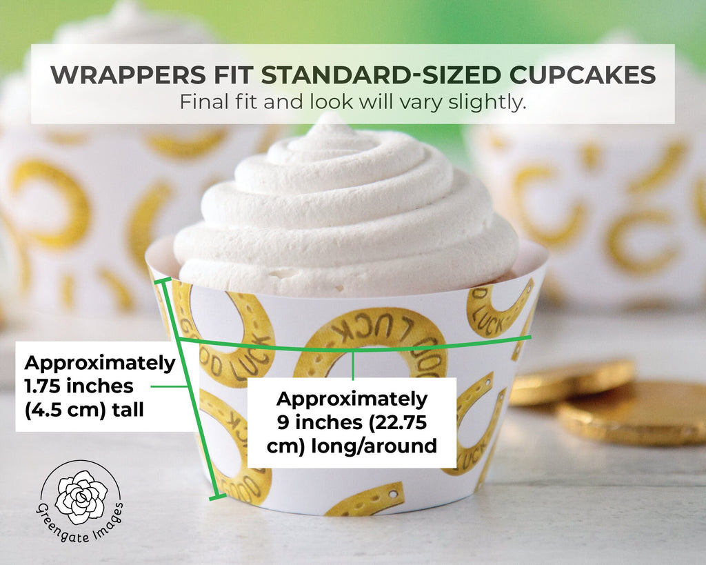 Good Luck Horseshoe Cupcake Wrapper – Greengate Images