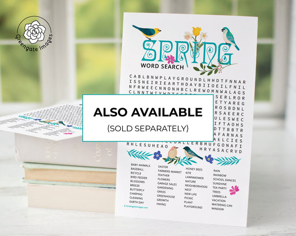 Summer Word Search - PRINTABLE downloadable activity. Fun word find party guests, adults & older kids. Big word list. Road trip, plane, car.