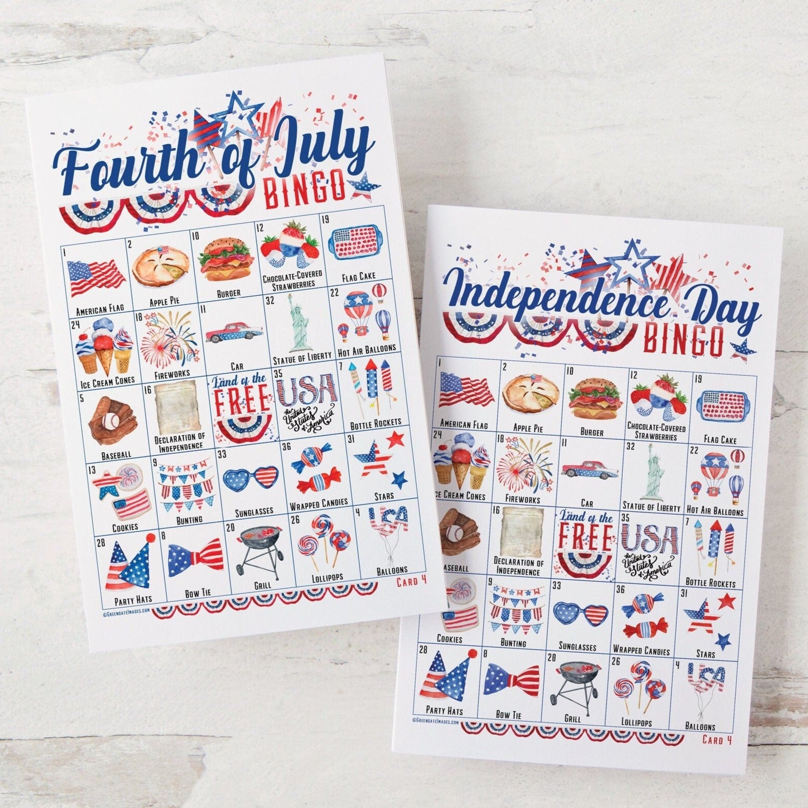 Fourth of July/Independence Day Bingo – Greengate Images fourth-of-july-independence-day-bingo-greengate-images