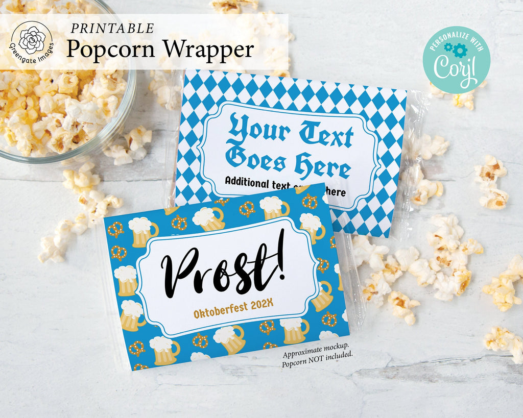 Microwave Popcorn Wrappers Printable