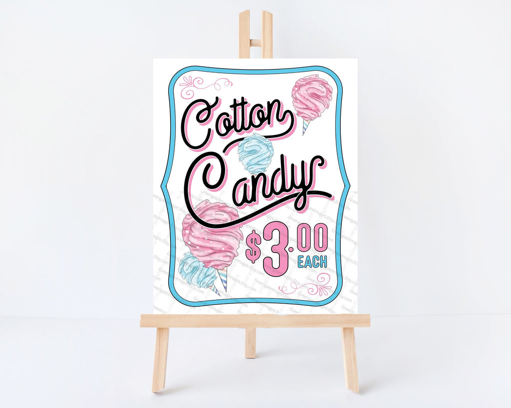 cotton-candy-sign-8-5x11-greengate-images for Free Printable Cotton Candy Sign Cotton Candy Sign - 8.5x11