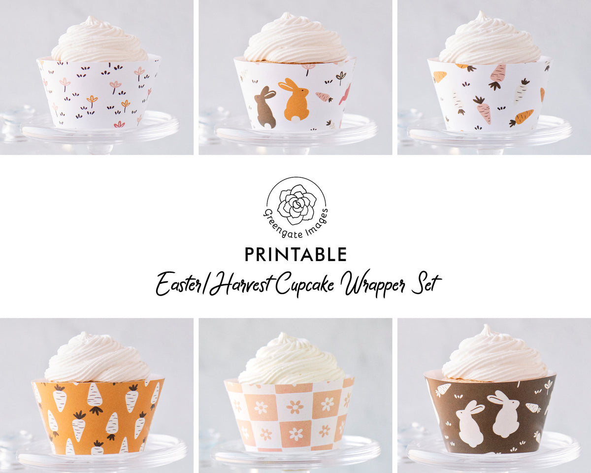 Easter Harvest Cupcake Wrapper Set – Greengate Images