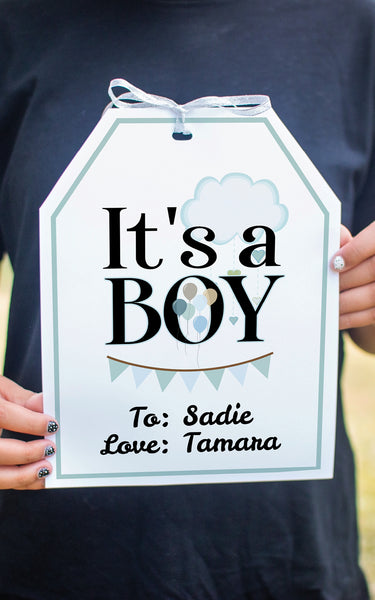 "It's a Boy" XL Giant Gift Tag