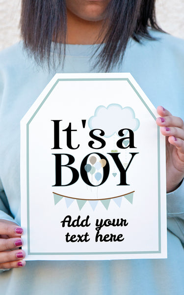 "It's a Boy" XL Giant Gift Tag