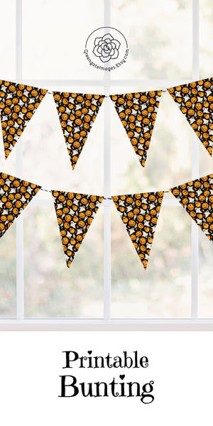 Ghost and Jack-o-Lantern Bunting
