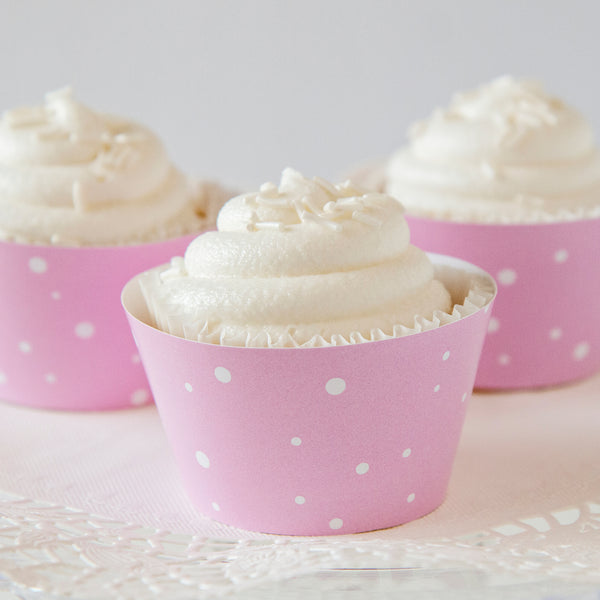 Pink Snow Cupcake Wrappers