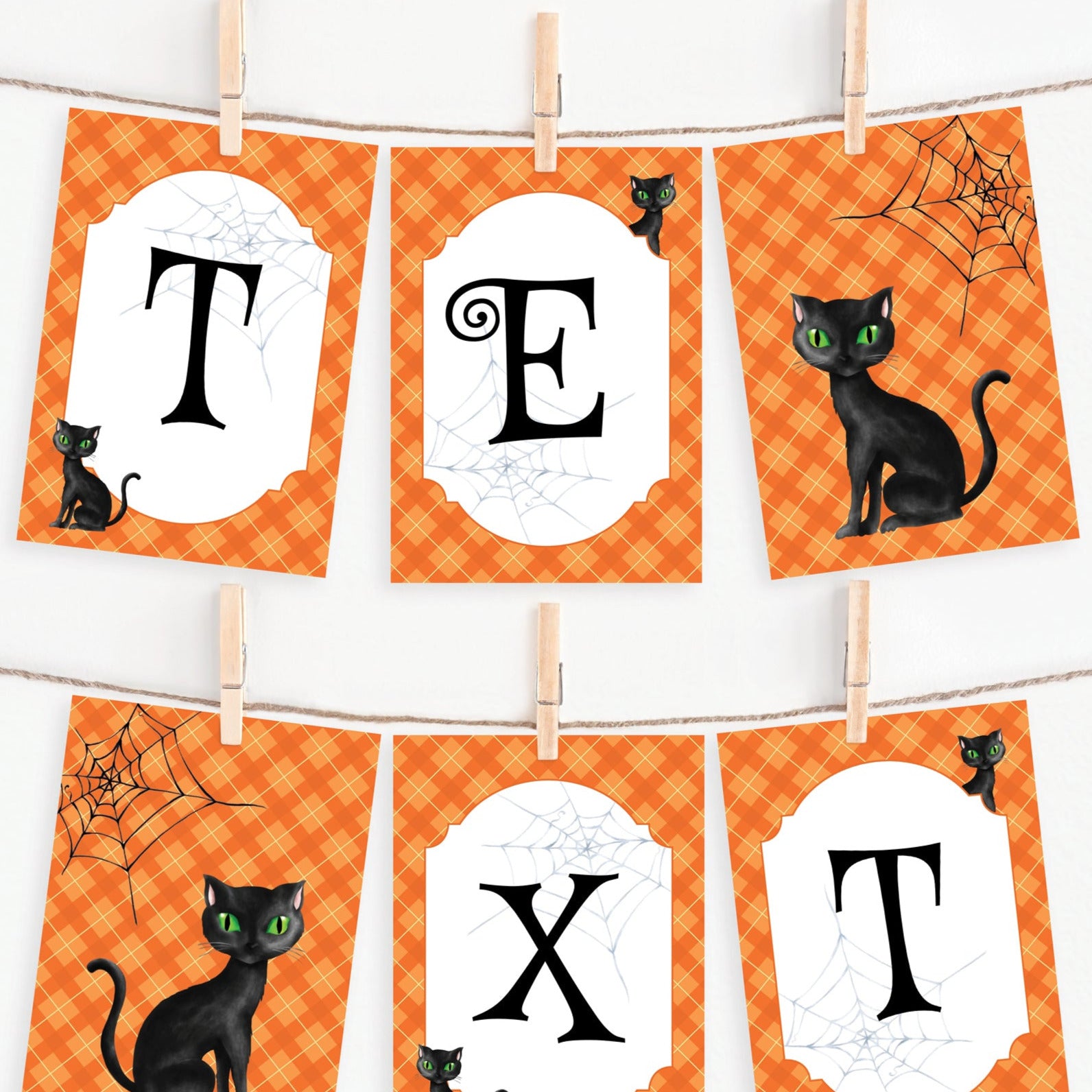 Black Cat Banner - Greengate Images