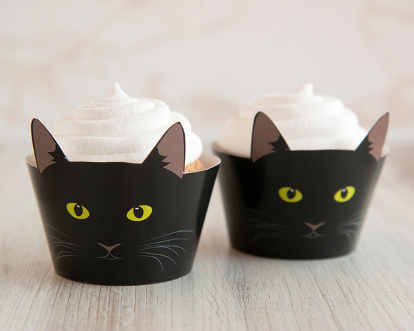 Black Cat Cupcake Wrapper