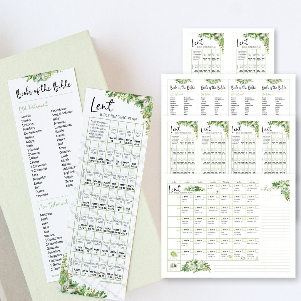 40-Day Lent Bible Reading Plan - Easter Lily Design – Greengate Images 40-day-lent-bible-reading-plan-easter-lily-design-greengate-images