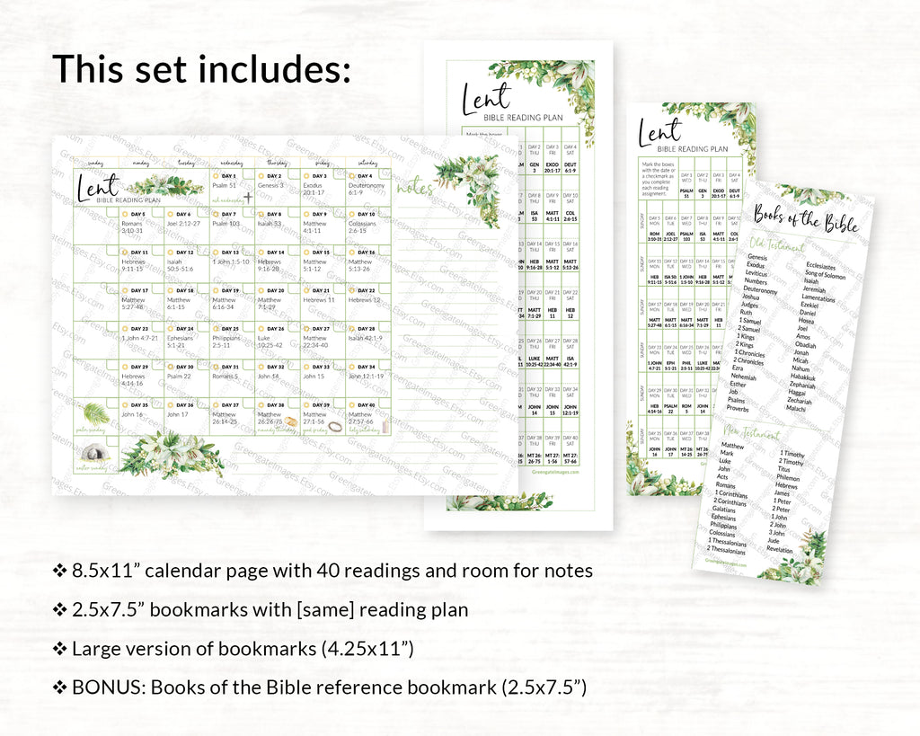 40-Day Lent Bible Reading Plan - Easter Lily Design – Greengate Images 40-day-lent-bible-reading-plan-easter-lily-design-greengate-images