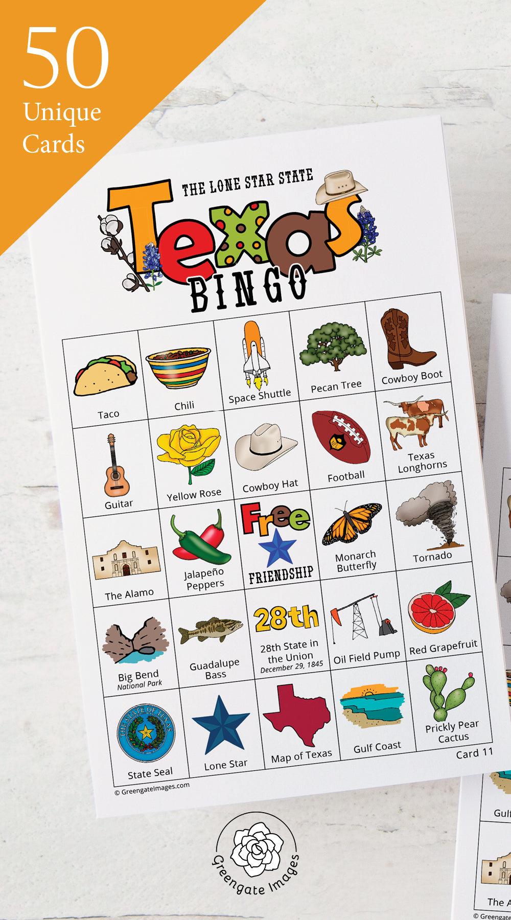 Texas Bingo Cards – Greengate Images texas-bingo-cards-greengate-images