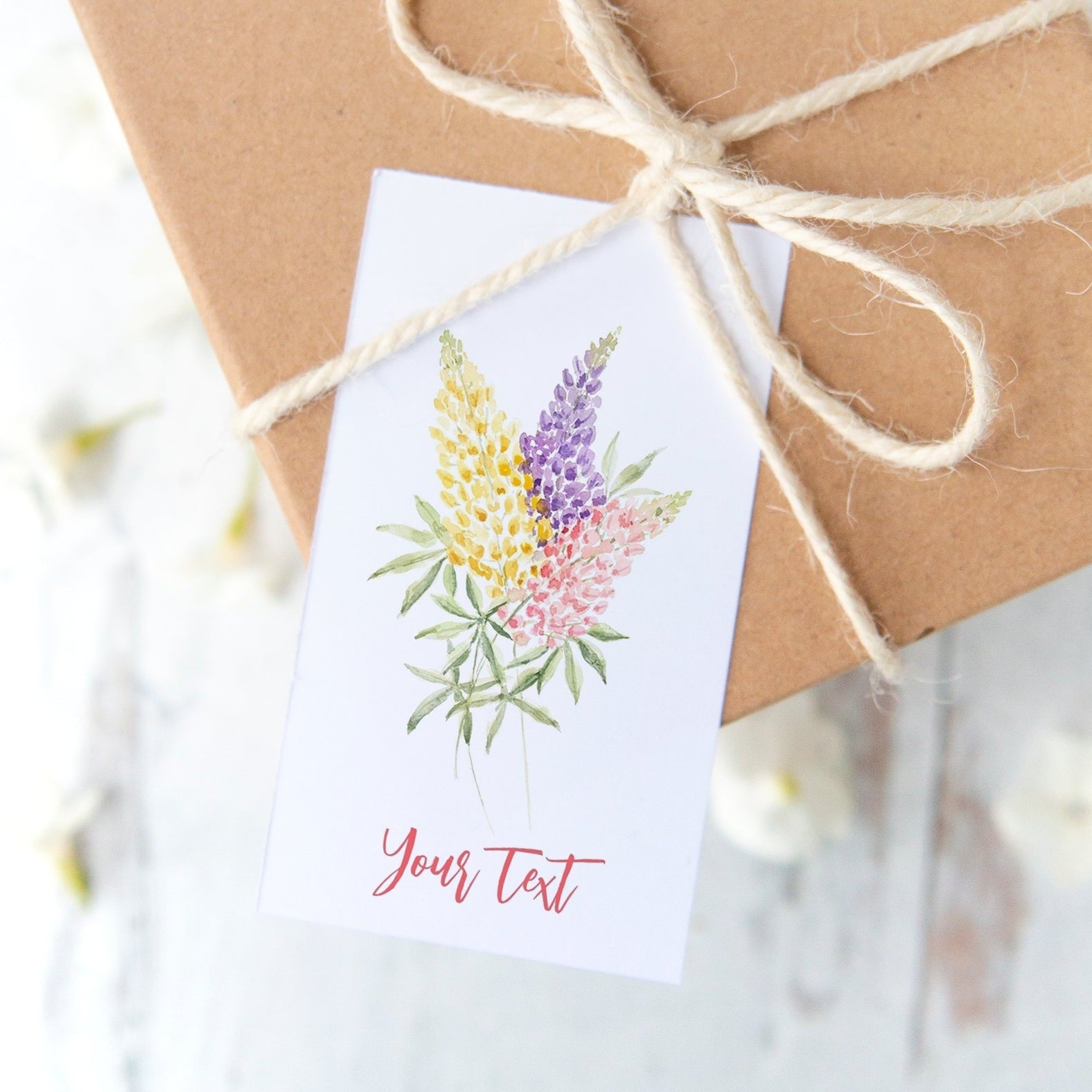 Lupine Gift Tag