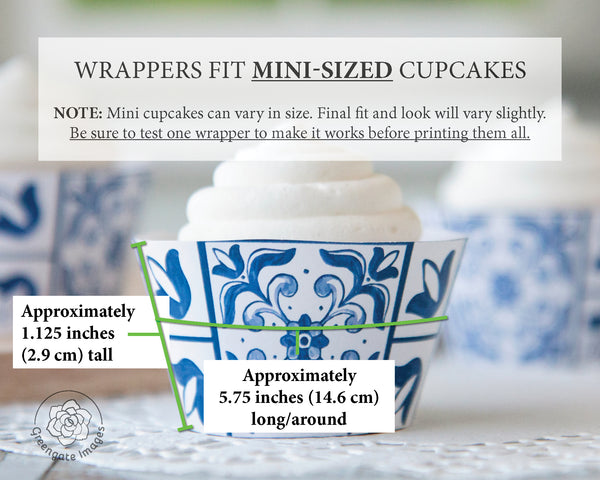 MINI Talavera Style Cupcake Wrapper