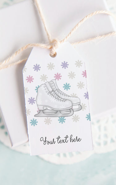 Ice Skate Gift Tag