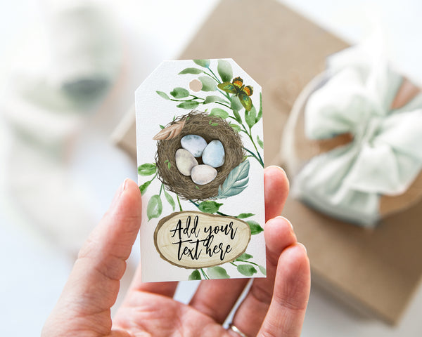 Spring Gift Tag - Nest of Eggs