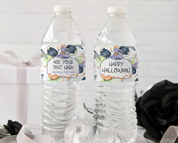 Witchy Halloween Water Bottle Label - Greengate Images